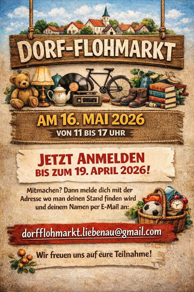 Dorfflohmarkt in Liebenau